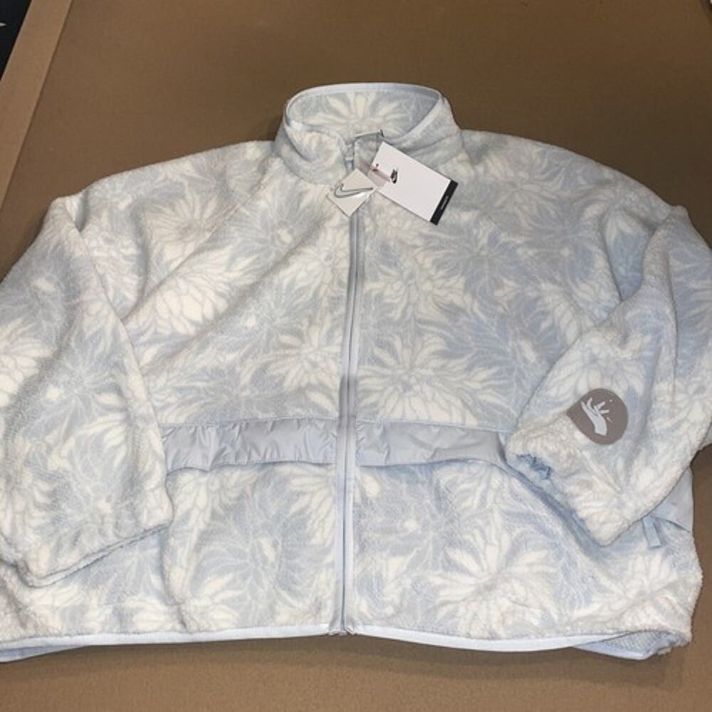 Nike Sportswear Women's Full Zip Sherpa Jacket size XL DQ3605-121
